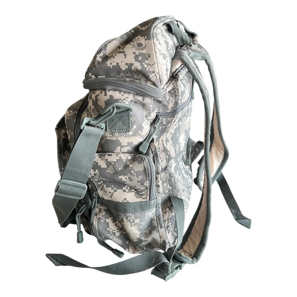 Tactical ACU Digital Camo Messenger Backpack - Multi-Pocket Range Bag